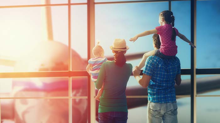 Family Airport Kids Holidays